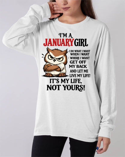 JANUARY SHIRT It's My Life, Not Yours - For Women - Virgo01 (SKU2609-328-01)