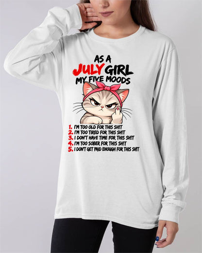 JULY SHIRT July Girl, My 5 Moods - For Women - Virgo07 (SKU2610-164-07)