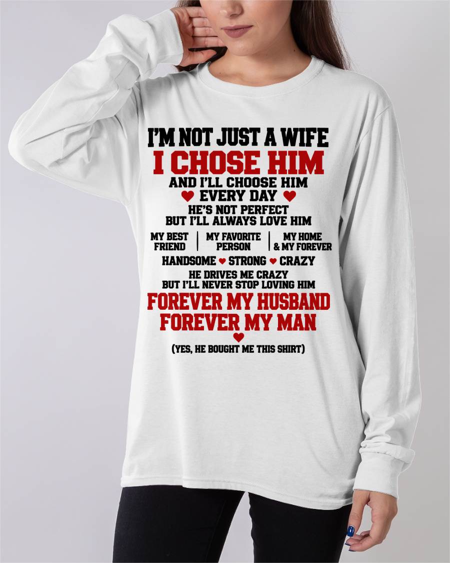 SHIRT I'M NOT JUST A WIFE - FROM HUSBAND - TO MY WIFE - Virgo00 (SKU2609-78)