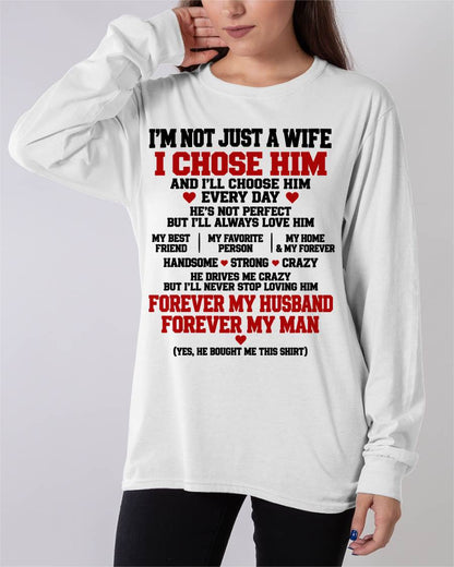 SHIRT I'M NOT JUST A WIFE - FROM HUSBAND - TO MY WIFE - Virgo00 (SKU2609-78)
