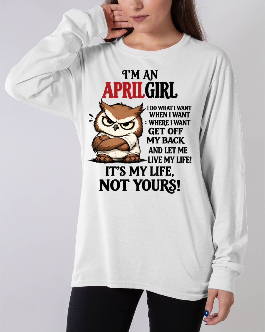 APRIL SHIRT It's My Life, Not Yours - For Women - Virgo04 (SKU2609-328-04)