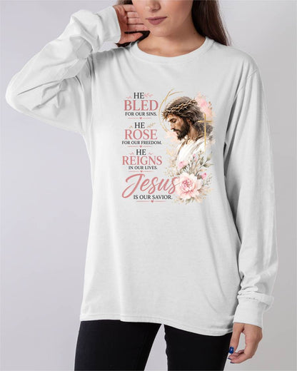 JESUS IS OUR SAVIOR - CHRISTIAN T-SHIRT - FOR WOMEN Virgo00
