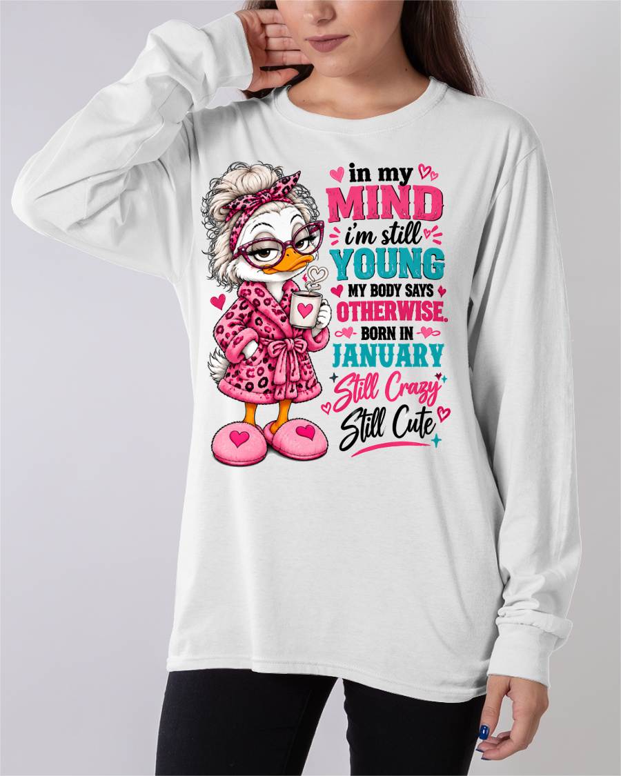 JANUARY SHIRT In My Mind I'm Still Young - For Women - Virgo01 (SKU2609-219-01)