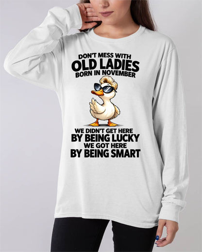 NOVEMBER SHIRT Don't Mess With Old Ladies - For Women - Virgo11 (SKU2609-305-11)