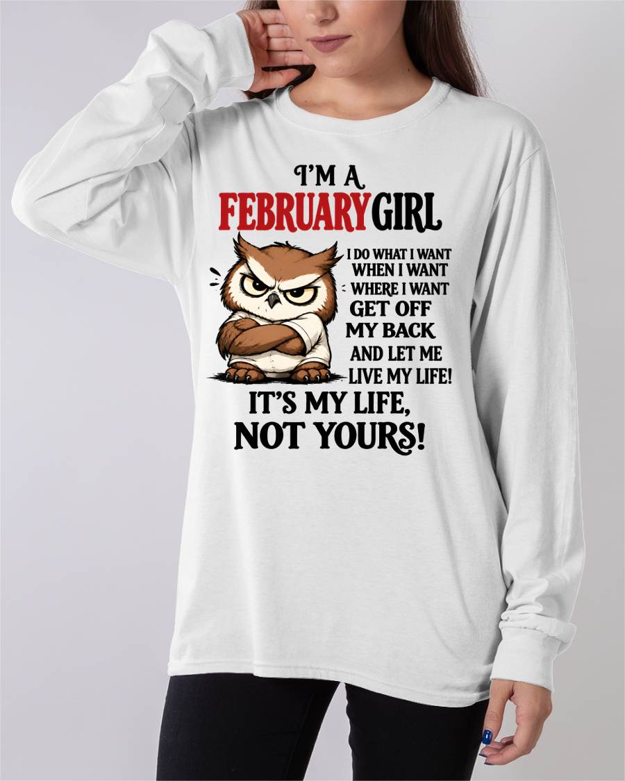 FEBRUARY SHIRT It's My Life, Not Yours - For Women - Virgo02 (SKU2609-328-02)