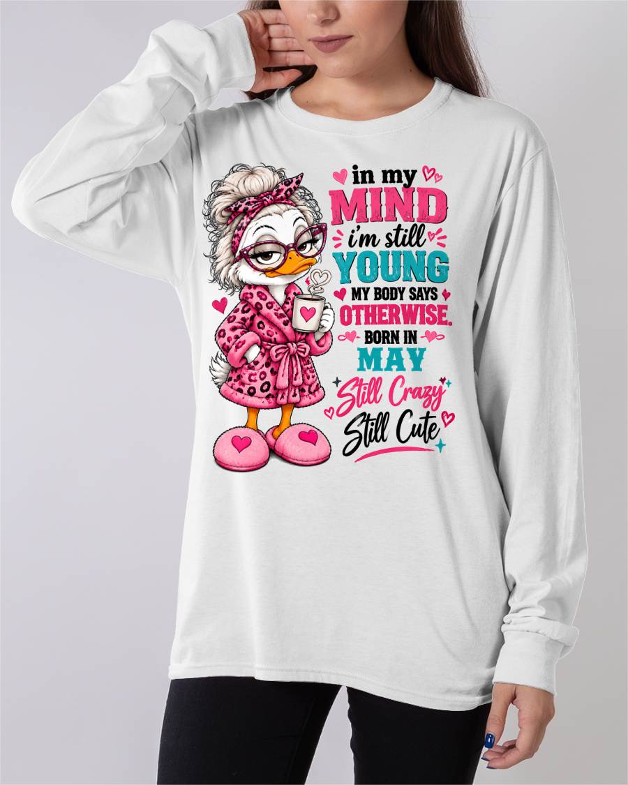 MAY SHIRT In My Mind I'm Still Young - For Women - Virgo05 (SKU2609-219-05)