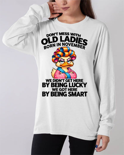 NOVEMBER SHIRT Don't Mess With Old Ladies - For Women - Virgo11 (SKU2609-304-11)