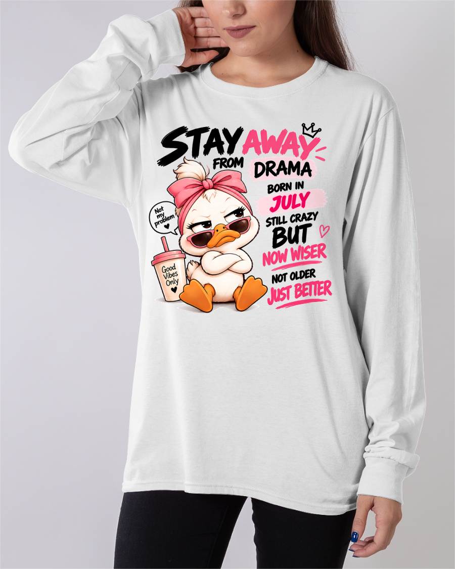 JULY SHIRT Stay Away From Drama - For Women - Virgo07 (SKU2609-205-07)