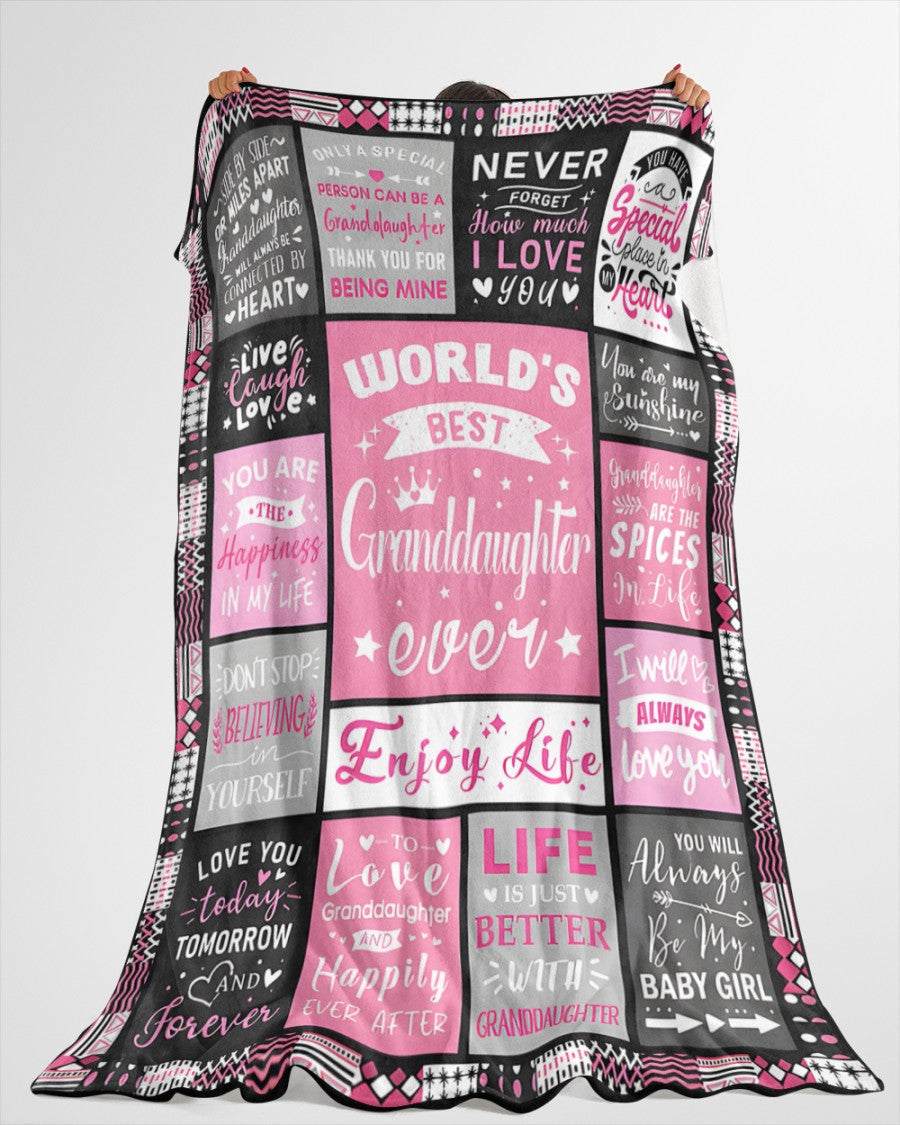 TO MY GRANDDAUGHTER - GIFT FOR GRANDDAUGHTER - Sherpa Fleece Blanket From Grandparent (SKUB-virgo-07)