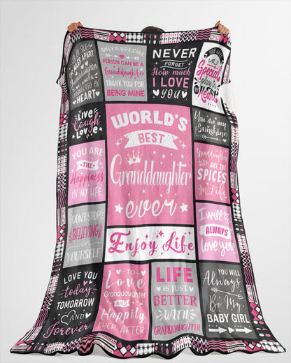 TO MY GRANDDAUGHTER - GIFT FOR GRANDDAUGHTER - Sherpa Fleece Blanket From Grandparent (SKUB-virgo-07)