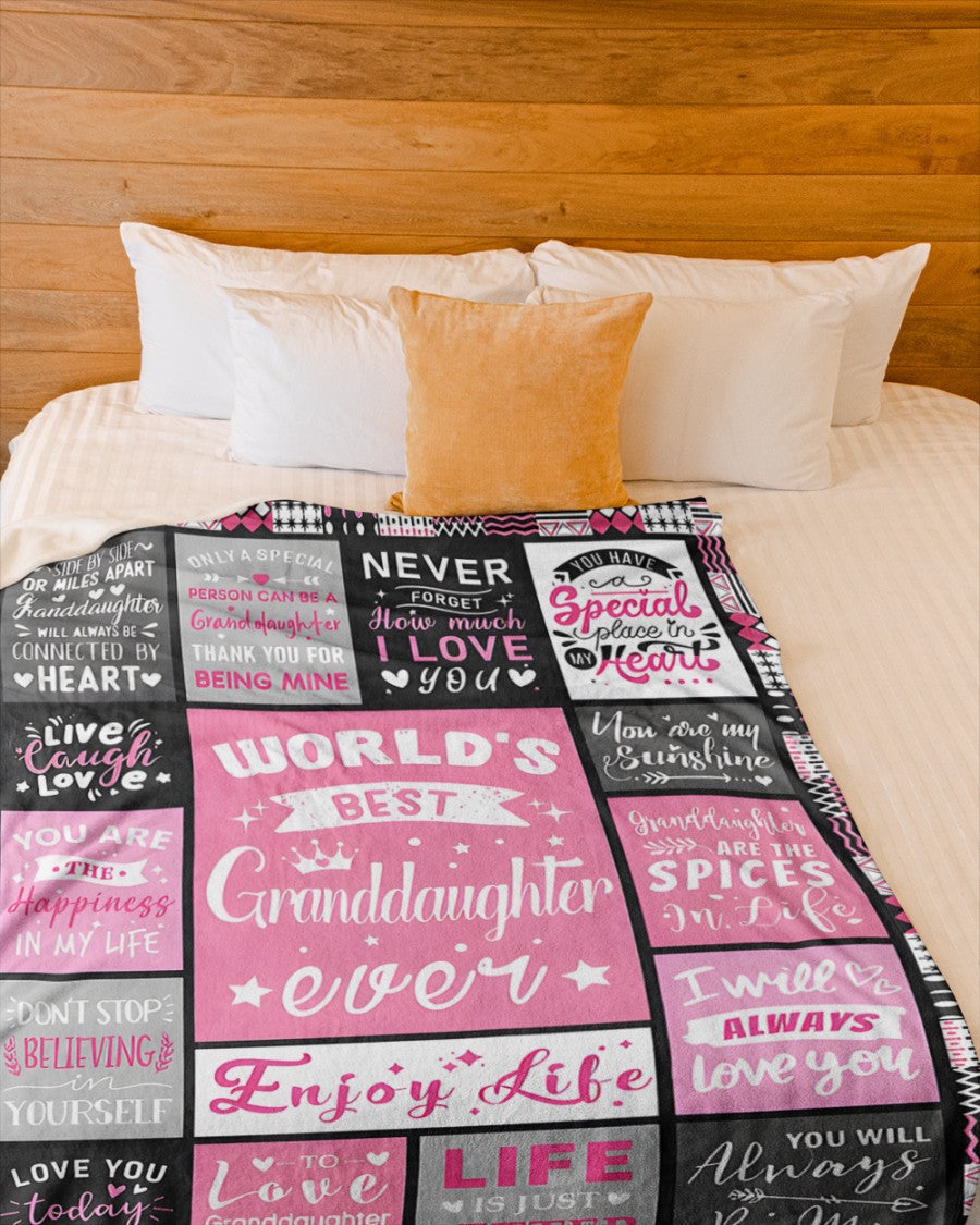 TO MY GRANDDAUGHTER - GIFT FOR GRANDDAUGHTER - Sherpa Fleece Blanket From Grandparent (SKUB-virgo-07)