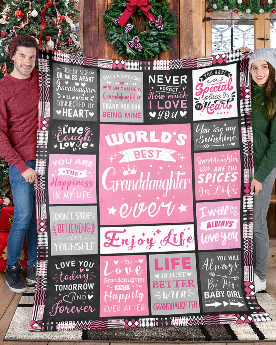 TO MY GRANDDAUGHTER - GIFT FOR GRANDDAUGHTER - Sherpa Fleece Blanket From Grandparent (SKUB-virgo-07)