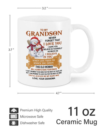 TO GRANDSON MUG 01 - GIFT FROM GRANDMA - virgo00