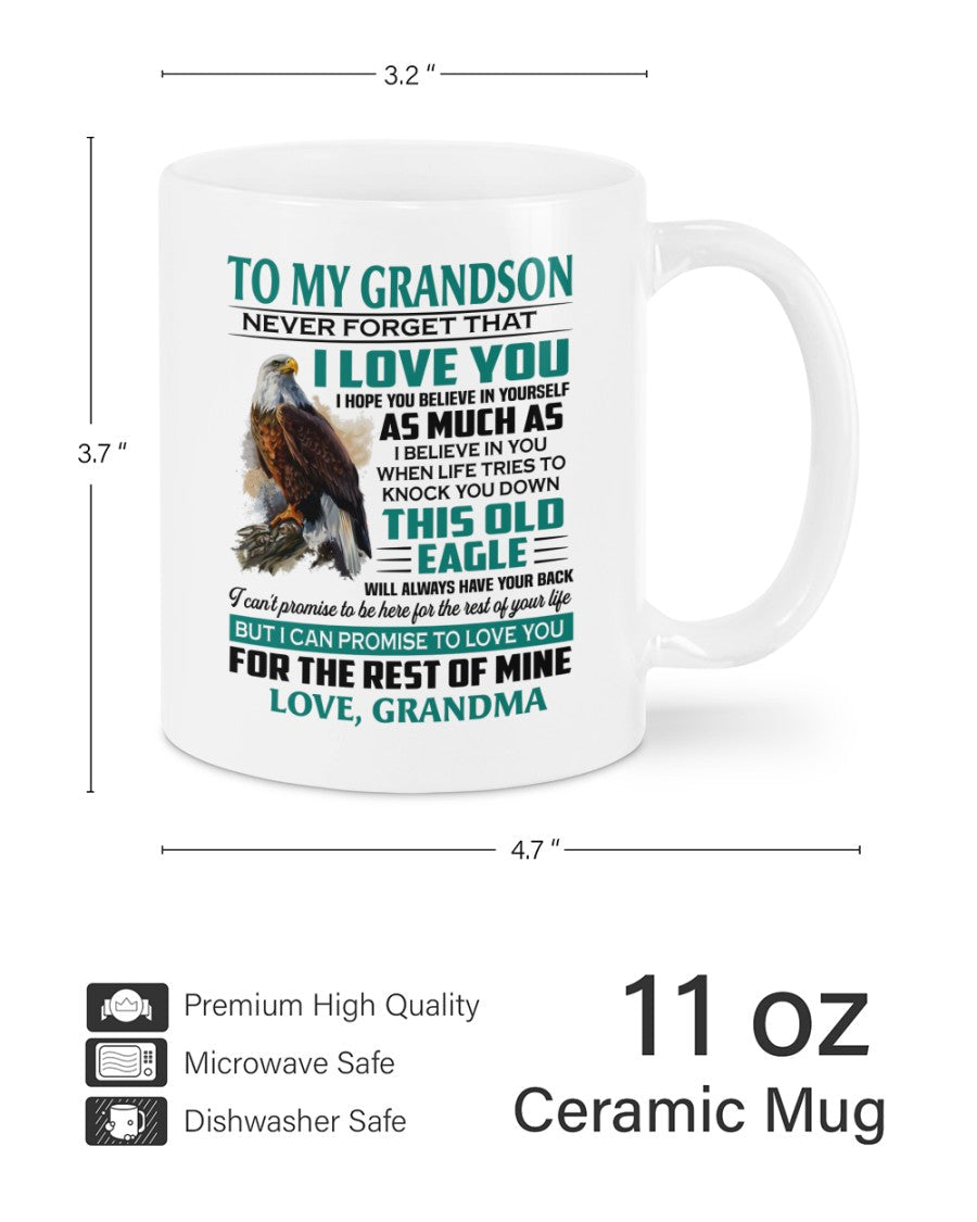 TO GRANDSON MUG 02 - GIFT FROM GRANDMA - virgo00