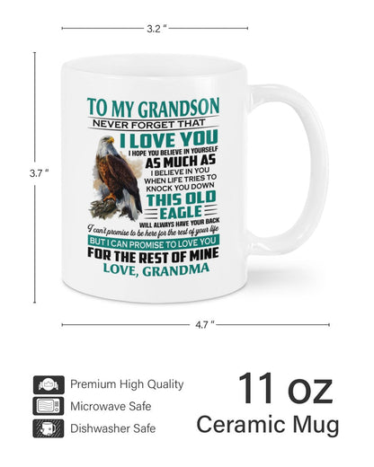 TO GRANDSON MUG 02 - GIFT FROM GRANDMA - virgo00