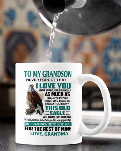TO GRANDSON MUG 02 - GIFT FROM GRANDMA - virgo00