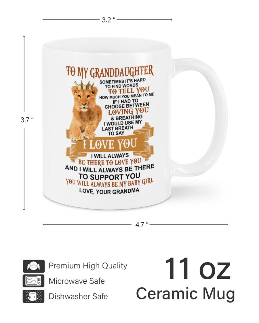 TO GRANDDAUGHTER MUG 01 - GIFT FROM GRANDMA - virgo00