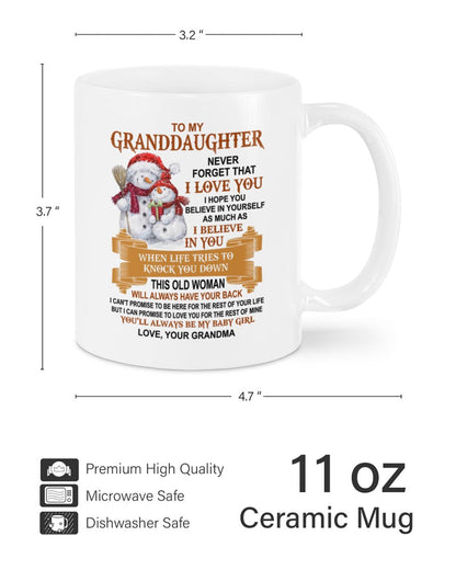 TO GRANDDAUGHTER MUG 03 - GIFT FROM GRANDMA - DTSM00 (SKUG12-285)