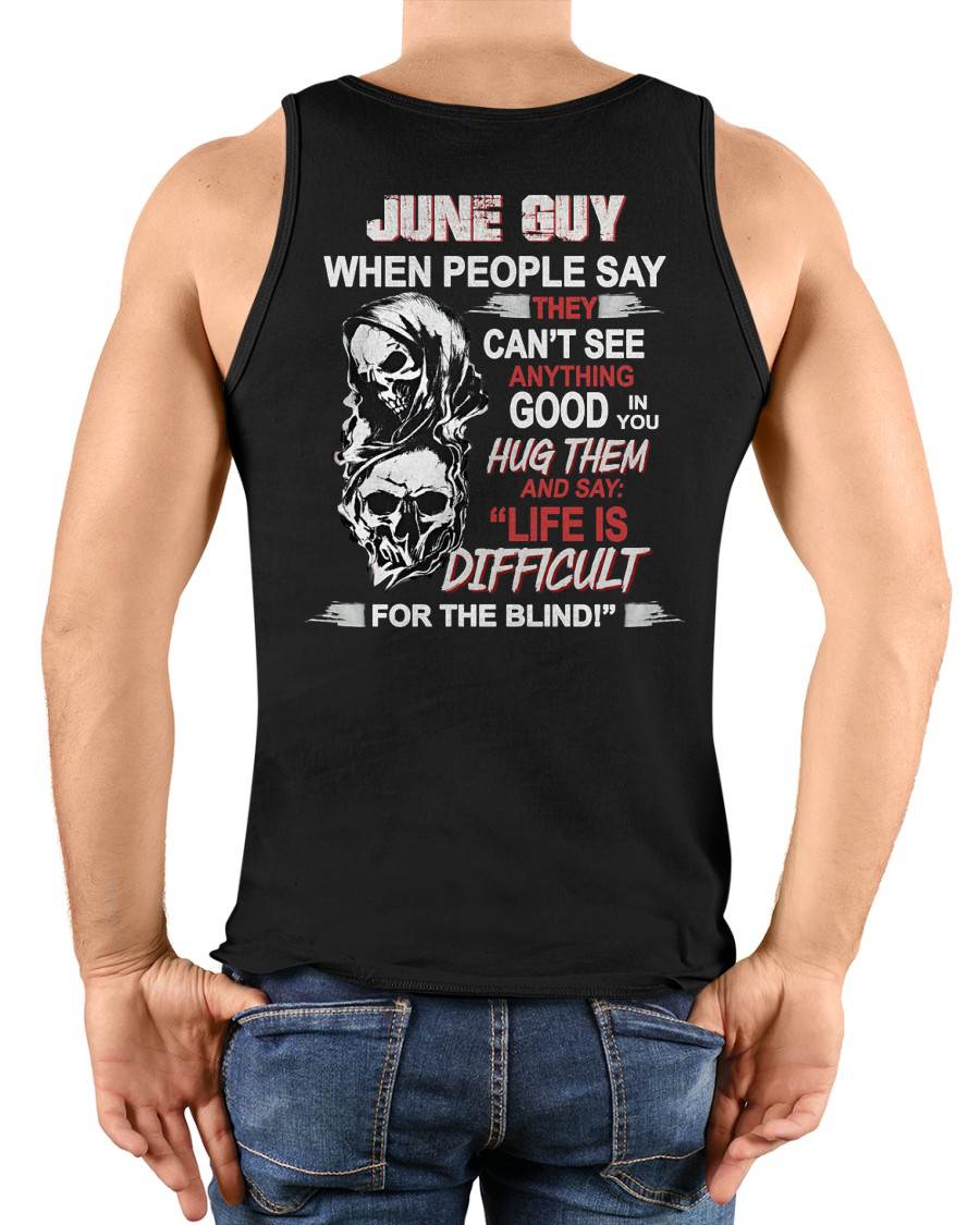 JUNE -  HUG THEM AND SAY... - BIRTHDAY T-SHIRT FOR MEN - Virgo06 (SKU12-253-06)