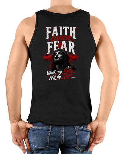FAITH OVER FEAR - CHRISTIAN T-SHIRT - FOR MEN Virgo00 (SKU2608-76)