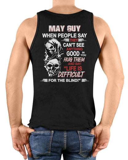 MAY - HUG THEM AND SAY... - BIRTHDAY T-SHIRT FOR MEN - Virgo05 (SKU12-253-05)