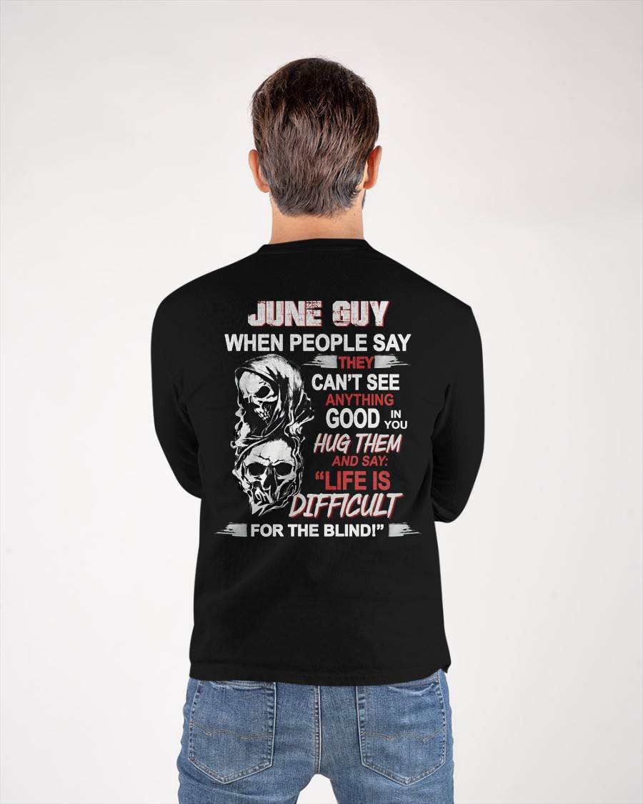 JUNE -  HUG THEM AND SAY... - BIRTHDAY T-SHIRT FOR MEN - Virgo06 (SKU12-253-06)