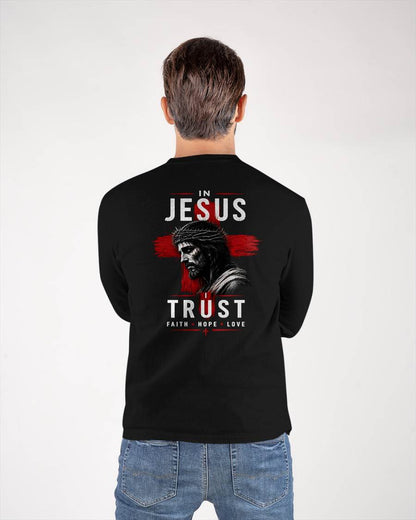 IN JESUS I TRUST Faith • Hope • Love - CHRISTIAN T-SHIRT - FOR MEN Virgo00 (SKU2608-80)