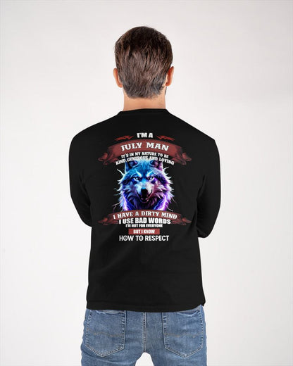 JULY - KNOW HOW TO RESPECT - BIRTHDAY T-SHIRT FOR MEN - Virgo07 (SKU12-312-07)