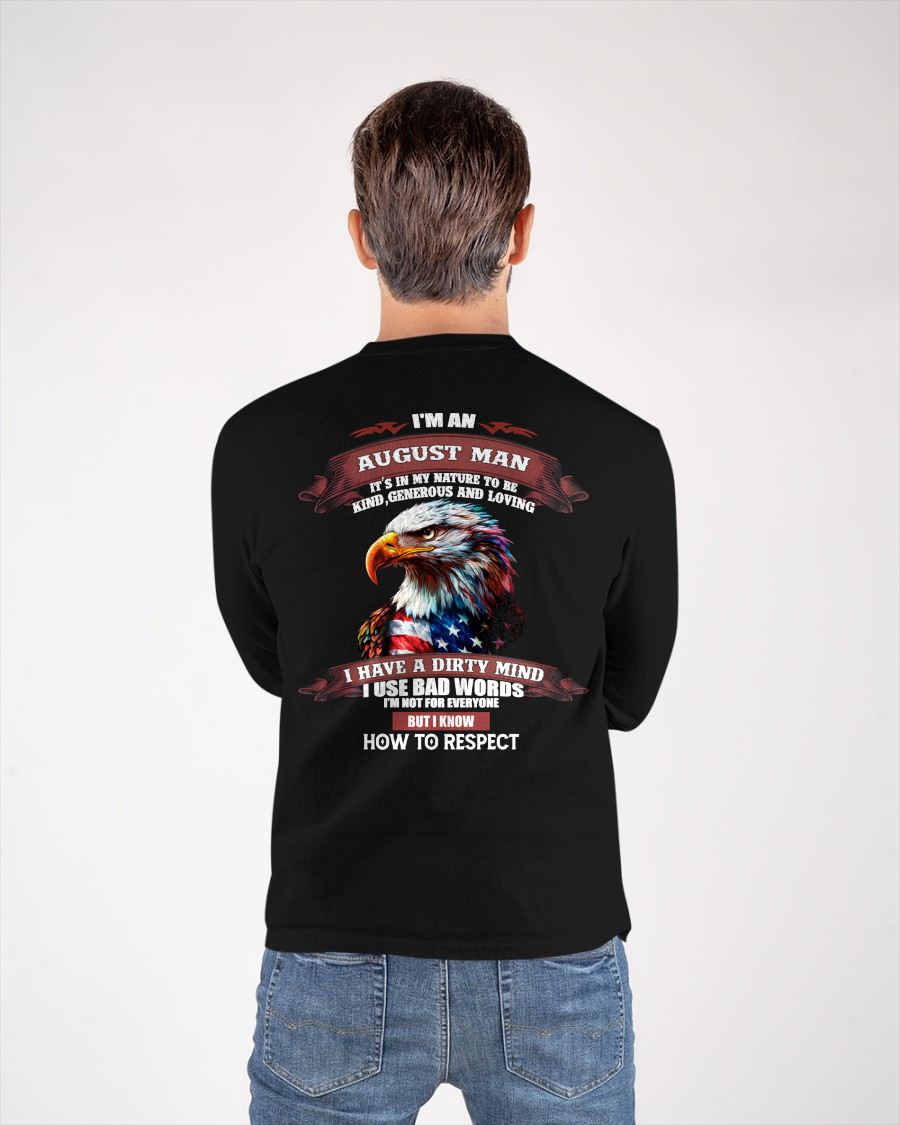 AUGUST - KNOW HOW TO RESPECT - BIRTHDAY T-SHIRT FOR MEN - Virgo08 (SKU12-311-08)