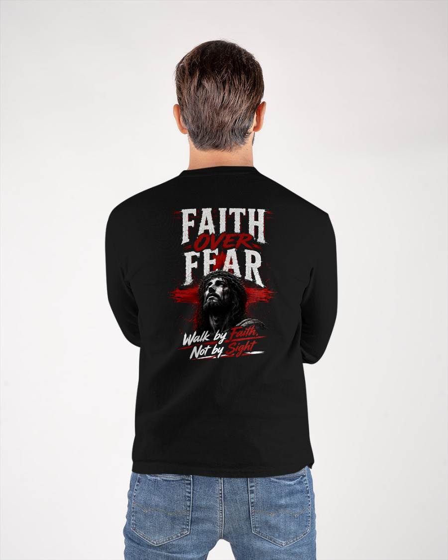 FAITH OVER FEAR - CHRISTIAN T-SHIRT - FOR MEN Virgo00 (SKU2608-76)