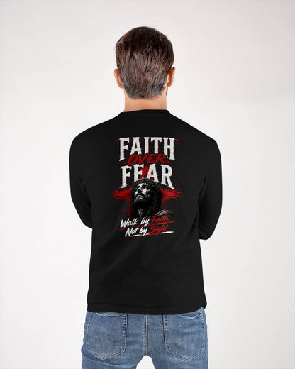 FAITH OVER FEAR - CHRISTIAN T-SHIRT - FOR MEN Virgo00 (SKU2608-76)