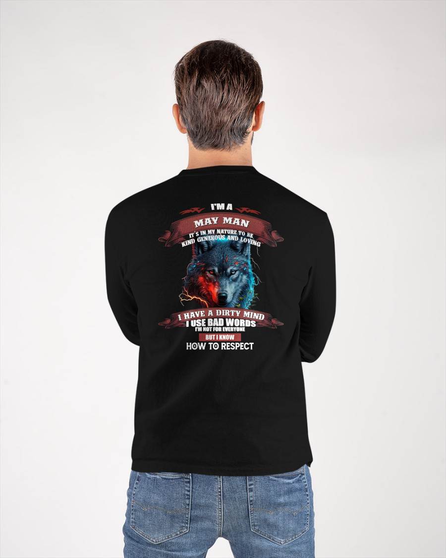 MAY - KNOW HOW TO RESPECT - BIRTHDAY T-SHIRT FOR MEN - Virgo05 (SKU12-162-05)