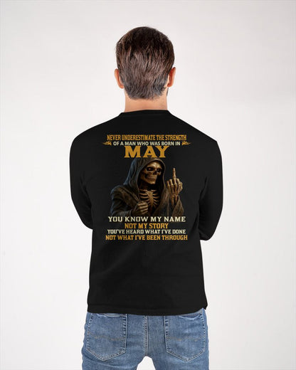 MAY - NEVER UNDERESTIMATE - BIRTHDAY T-SHIRT FOR MEN - Virgo05 (SKU26T-01-06-05)