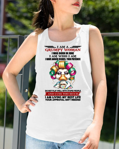 JUNE - GRUMPY WOMAN - BIRTHDAY SHIRT FOR WOMEN - FMA / Virgo06 (SKU26T-01-22-06)