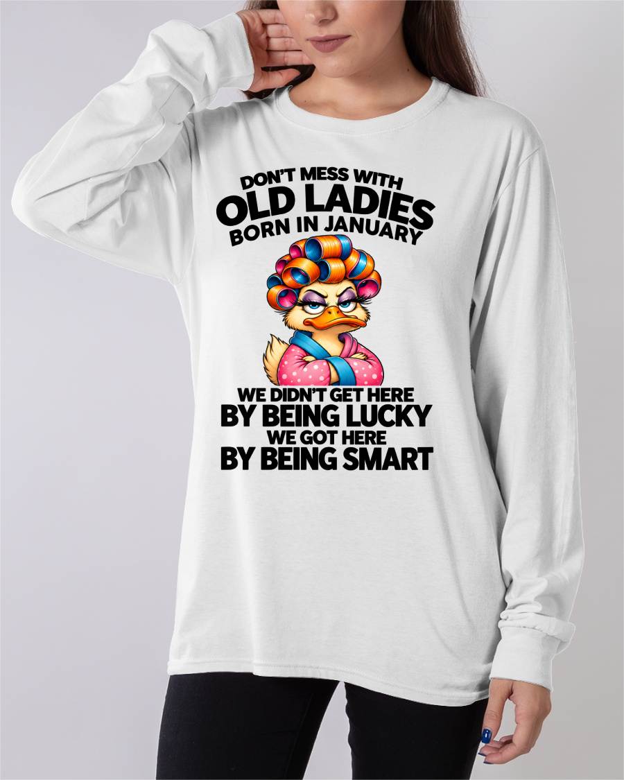 JANUARY SHIRT Don't Mess With Old Ladies - For Women - Virgo01 (SKU2609-304-01)