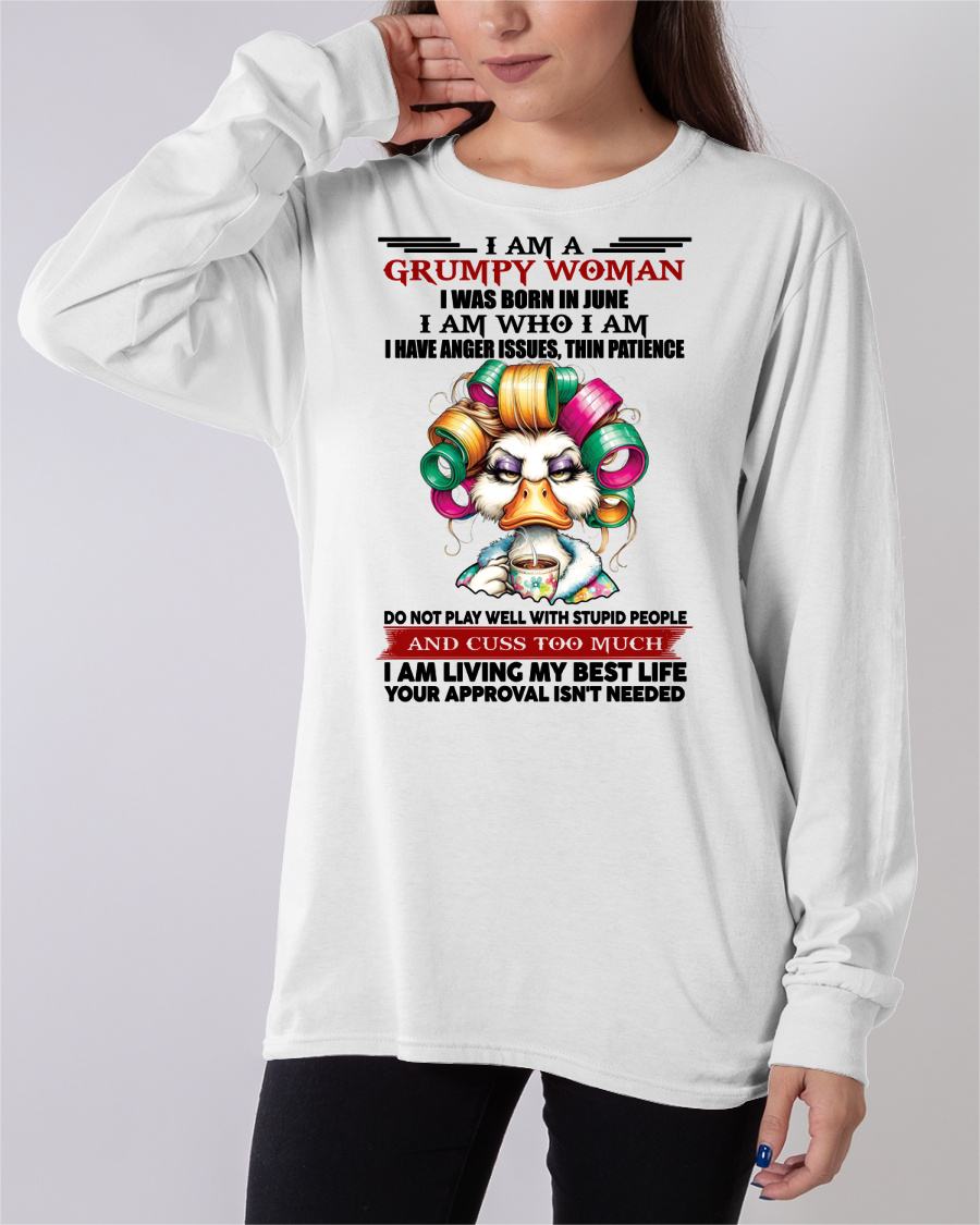 JUNE - GRUMPY WOMAN - BIRTHDAY SHIRT FOR WOMEN - FMA / Virgo06 (SKU26T-01-22-06)