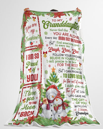 BLANKET FOR GRANDDAUGHTER – COMFORT & WARMTH CHRISTMAS GIFT FROM GRANDPA  Sherpa Fleece Quilt Blanket virgo00 (SKUB10-184)