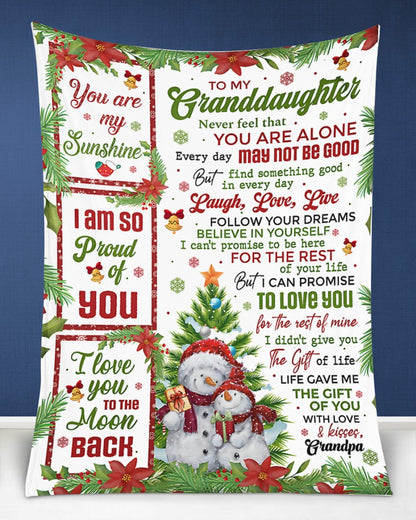 BLANKET FOR GRANDDAUGHTER – COMFORT & WARMTH CHRISTMAS GIFT FROM GRANDPA  Sherpa Fleece Quilt Blanket virgo00 (SKUB10-184)