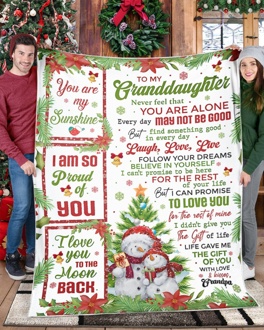 BLANKET FOR GRANDDAUGHTER – COMFORT & WARMTH CHRISTMAS GIFT FROM GRANDPA  Sherpa Fleece Quilt Blanket virgo00 (SKUB10-184)