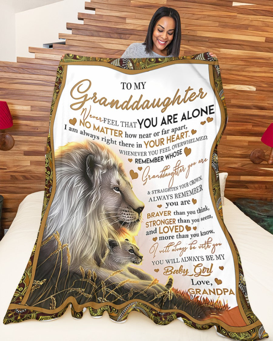 BLANKET FOR GRANDDAUGHTER – COMFORT & WARMTH GIFT FROM GRANDPA  Sherpa Fleece Quilt Blanket virgo00 (SKUB11-54)