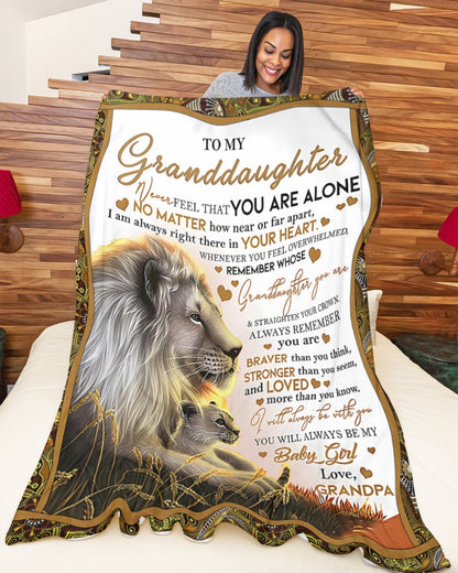 BLANKET FOR GRANDDAUGHTER – COMFORT & WARMTH GIFT FROM GRANDPA  Sherpa Fleece Quilt Blanket virgo00 (SKUB11-54)