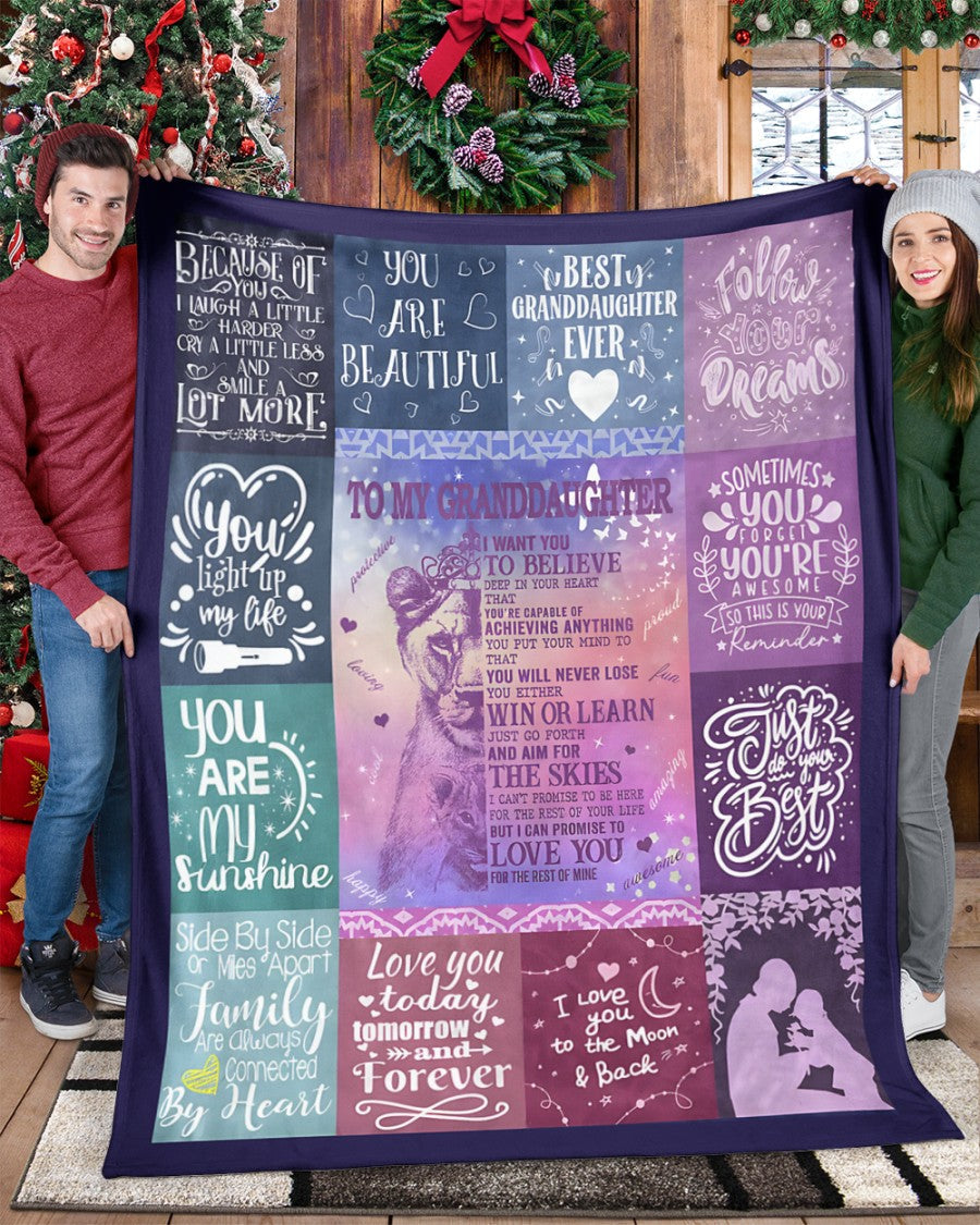 BLANKET FOR GRANDDAUGHTER – COMFORT & WARMTH GIFT FROM GRANDPARENTS  Sherpa Fleece Quilt Blanket virgo00 (SKUB11-BLK-04)