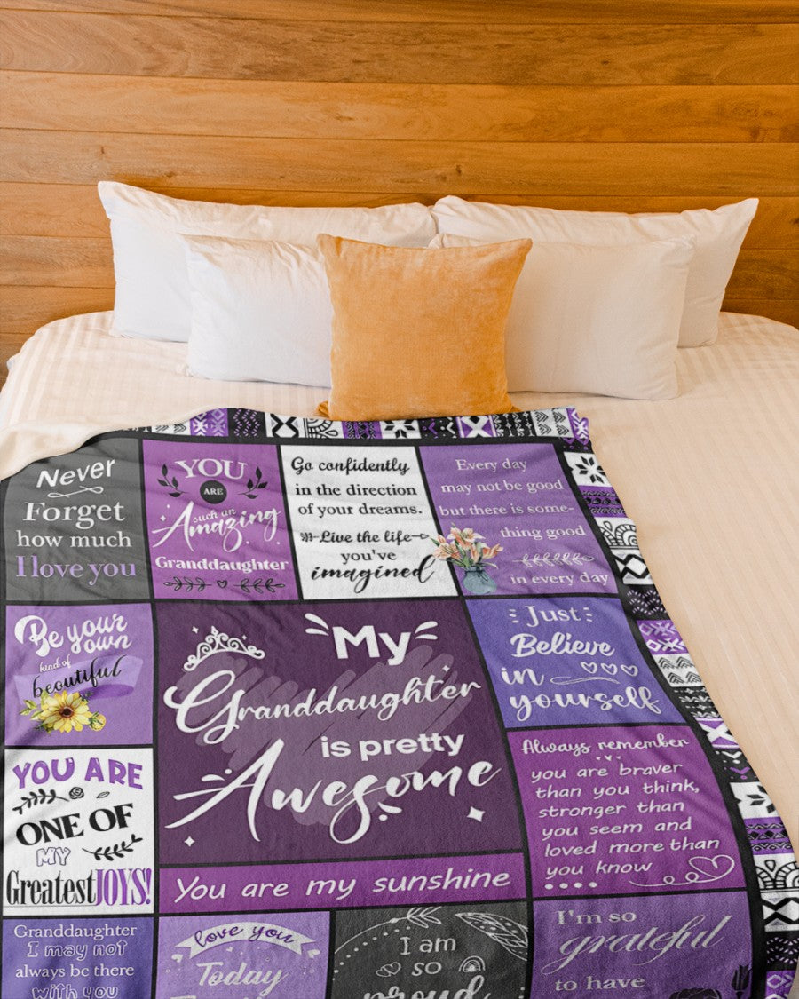 BLANKET FOR GRANDDAUGHTER – COMFORT & WARMTH GIFT FROM GRANDPARENTS  Sherpa Fleece Quilt Blanket virgo00 (SKUB11-BLK-03)