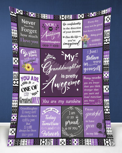 BLANKET FOR GRANDDAUGHTER – COMFORT & WARMTH GIFT FROM GRANDPARENTS  Sherpa Fleece Quilt Blanket virgo00 (SKUB11-BLK-03)