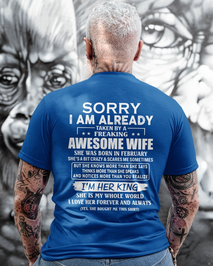Awesome wife February - Perfect gift for husband from wife - Virgo02 (SKU68-79-02)