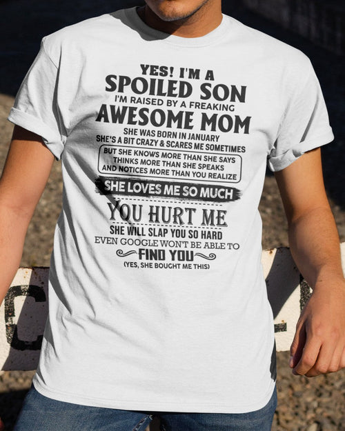 January - Awesome Mom - Perfect Gift For Your Son From Mom - virgo01 (SKU-SPW-01)