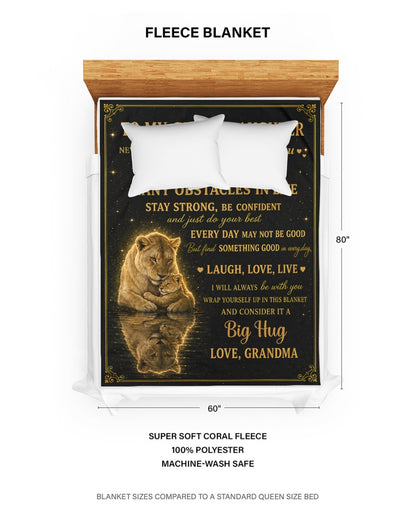 BLANKET FOR GRANDDAUGHTER – COMFORT & WARMTH GIFT FROM GRANDMA  (SKU2607-130)