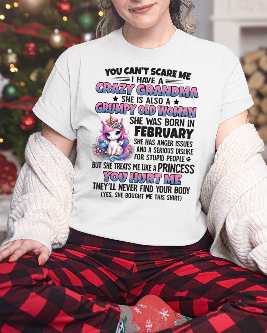 FEBRUARY - YOU CAN'T SCARE ME - GIFT FROM GRANDMA - virgo02 (SKU09-106-02)
