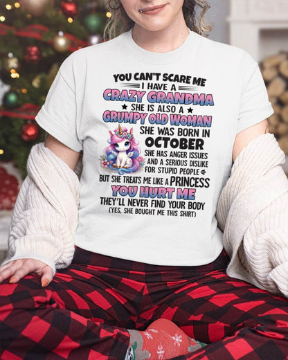 OCTOBER - YOU CAN'T SCARE ME - GIFT FROM GRANDMA - virgo10 (SKU09-106-10)