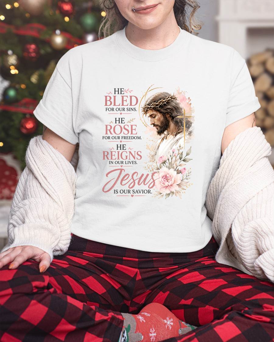 JESUS IS OUR SAVIOR - CHRISTIAN T-SHIRT - FOR WOMEN Virgo00